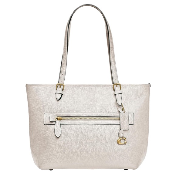 Coach Polished Pebble Leather Taylor Tote with C Dangle Charm - Picture 11 of 13